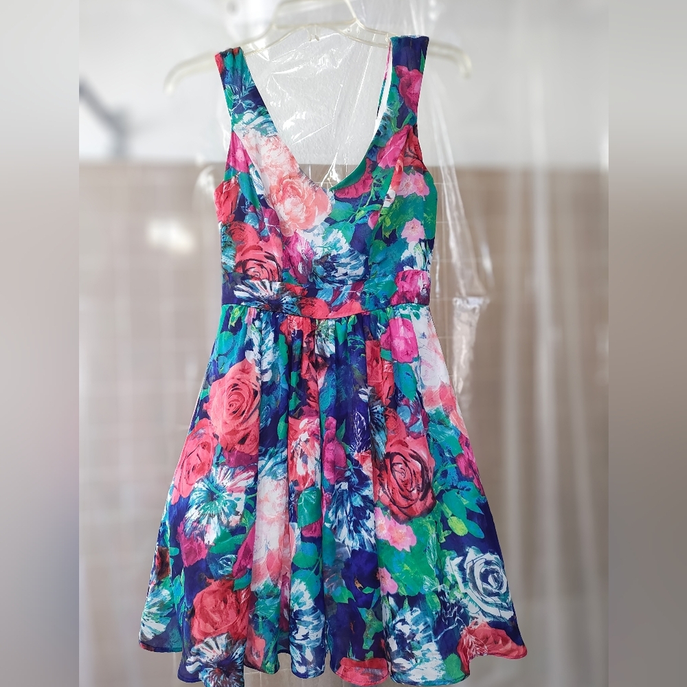 B.Darlin Floral Mini Dress